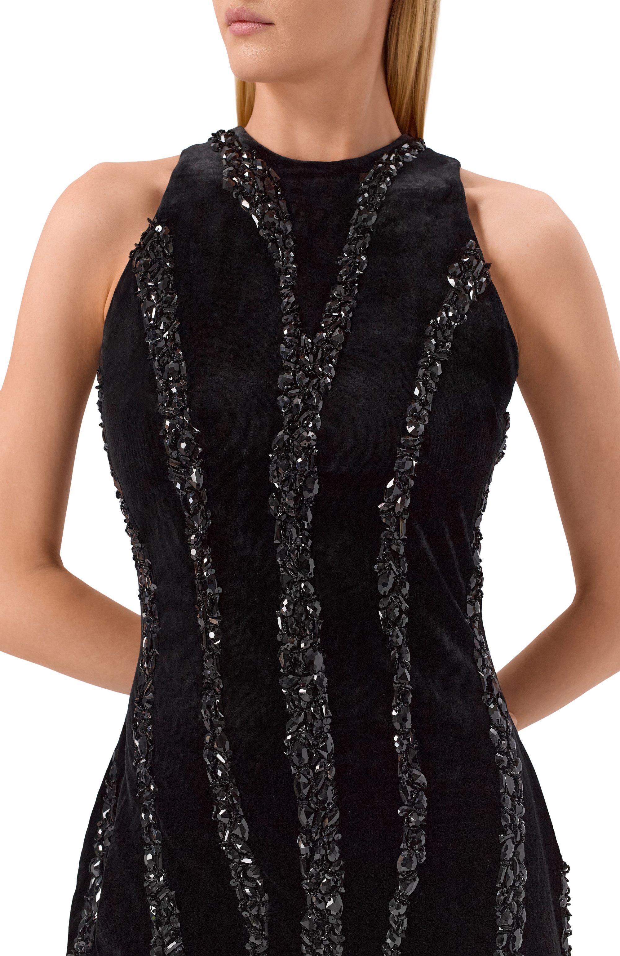 Бархатное платье BALMAIN, арт. FF0R3360/PD22, фото 5