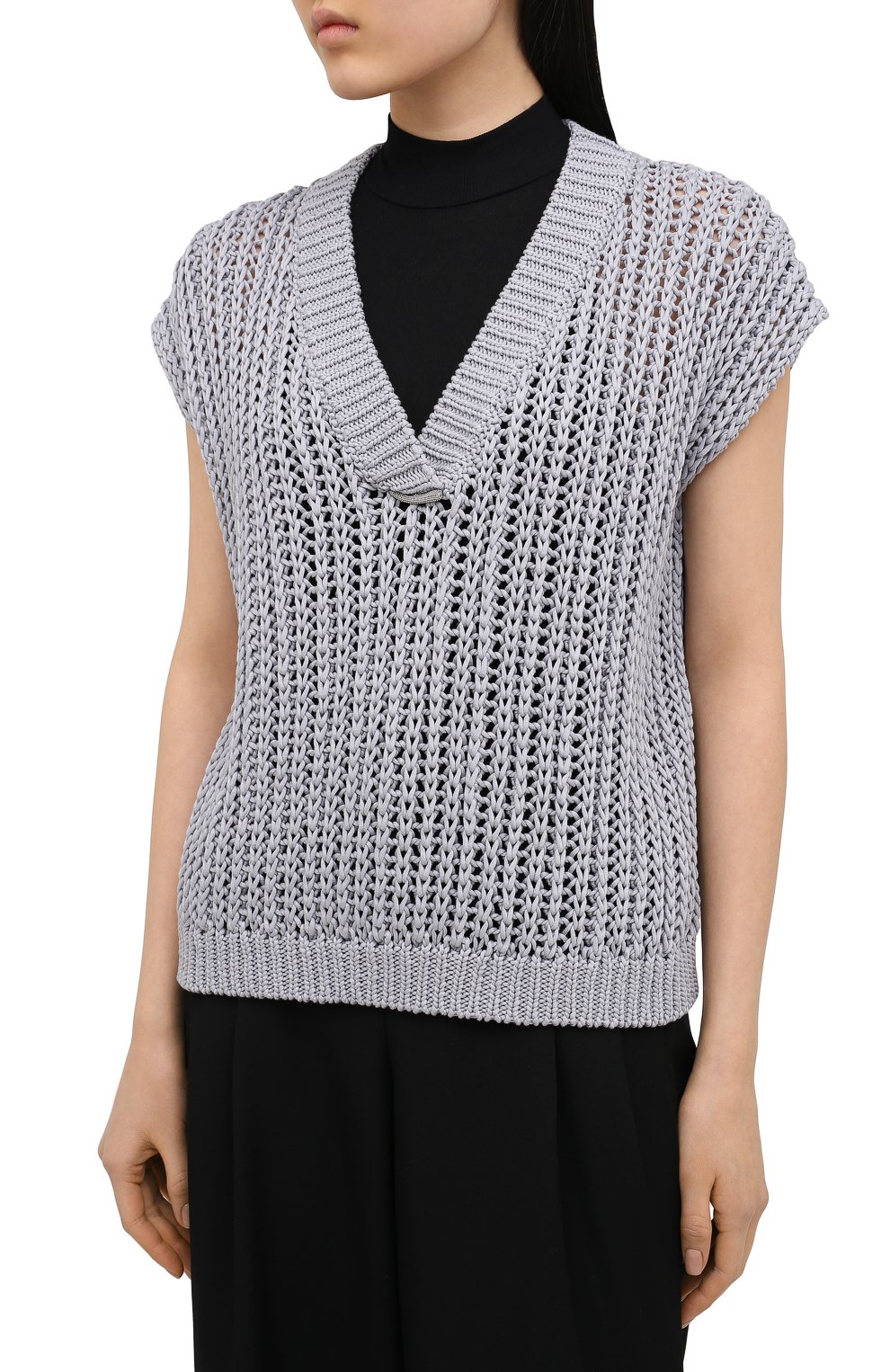 Хлопковый жилет BRUNELLO CUCINELLI, арт. M8E366912, фото 3