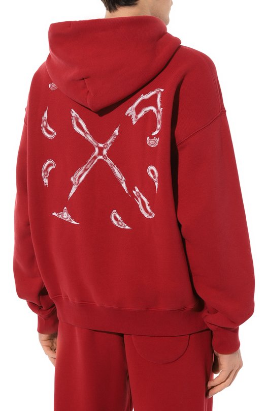 

Хлопковое худи Off-White, Красный