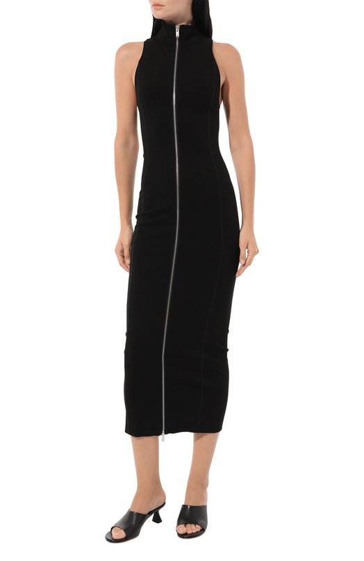 Платье из вискозы Erika Cavallini P4WK15 Чёрный  P4WK15 Фото 3