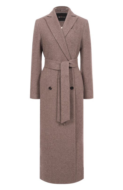 Пальто из кашемира и шелка Kiton D46619K0548G02 Бежевый D46619K0548G02