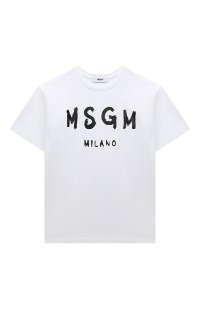 Хлопковая футболка MSGM KIDS, арт. S4MSJUTH011