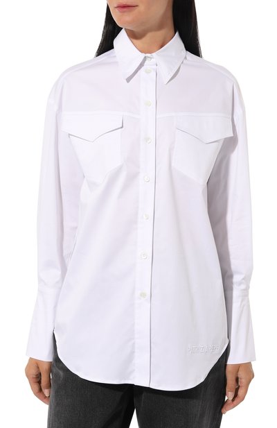 Рубашка PATRIZIA PEPE белого цвета по цене 31800 руб., арт. 8C0627_A303, фото 3 Рубашка PATRIZIA PEPE, арт. 8C0627_A303, фото 3