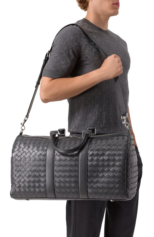Сумка Intrecciato Duffle medium Bottega Veneta 781053/V2HL1 Серый  781053/V2HL1 Фото 2