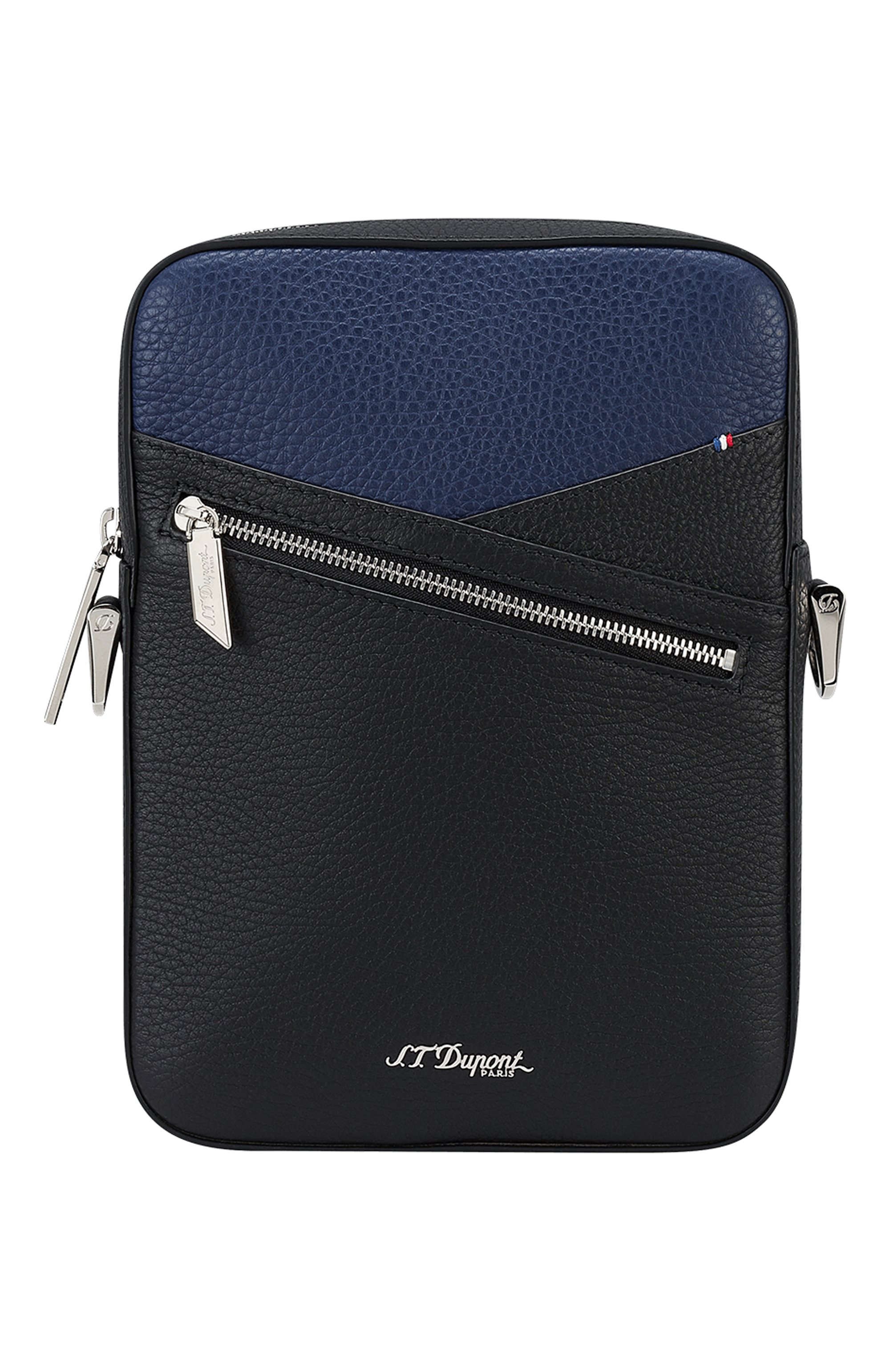 Кожаная сумка S.T. DUPONT черного цвета по цене 123500 руб., арт. 181346, фото 1 Кожаная сумка S.T. DUPONT, арт. 181346, фото 1