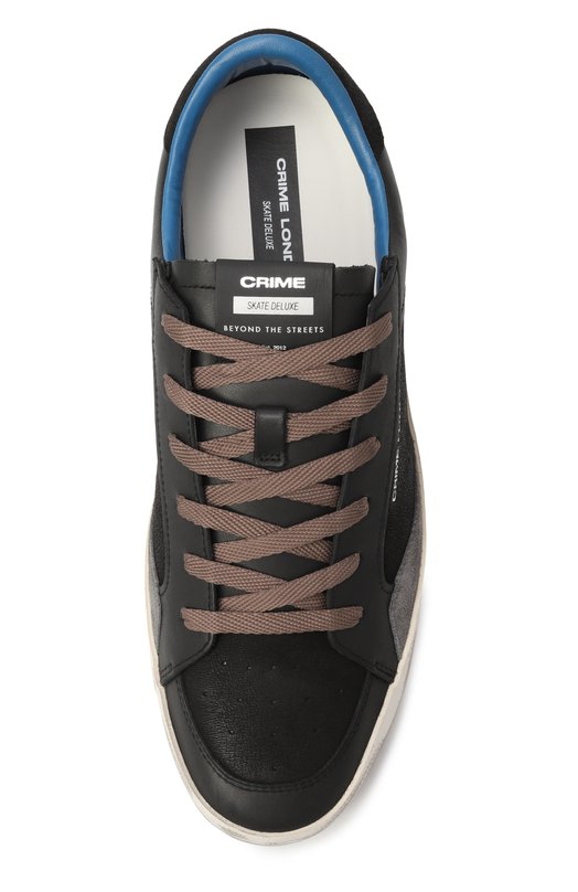Кожаные кеды SK8 Delu Crime London 11102AA8 Чёрный  11102AA8 Фото 6