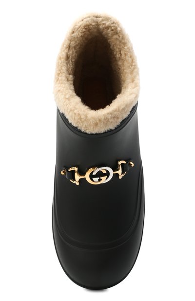 Резиновые сапоги GUCCI черного цвета по цене 79700 руб., арт. 626692/JCC00, фото 5 Резиновые сапоги GUCCI, арт. 626692/JCC00, фото 5
