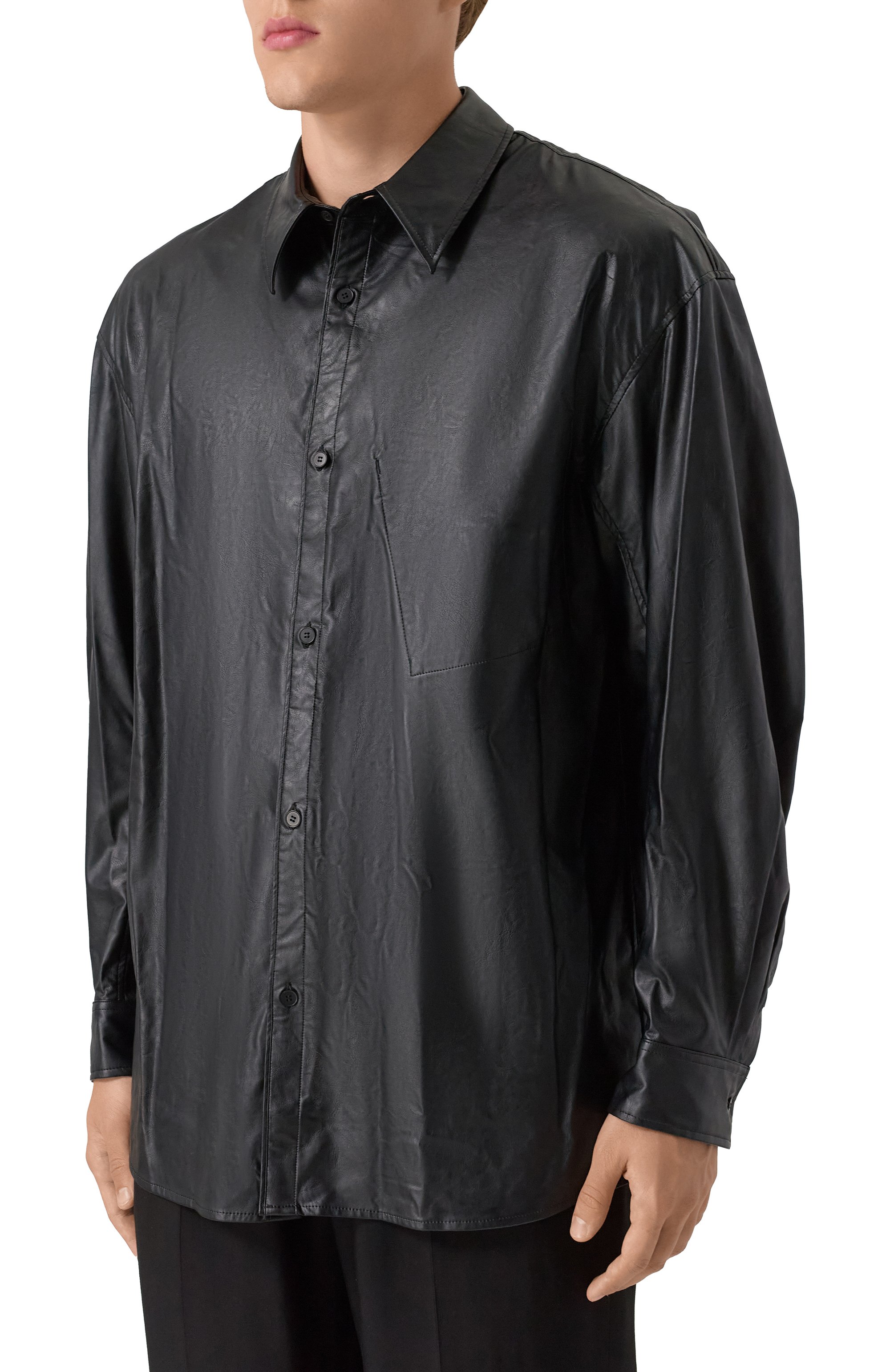 Рубашка из экокожи attachment x vein ATTACHMENT, арт. VS51-315, фото 3