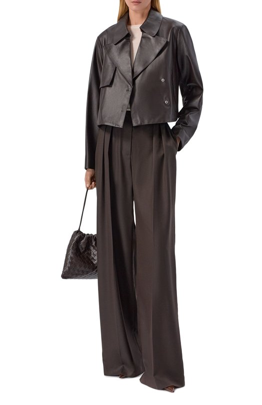 Кожаная куртка BOSS 50559306 Коричневый  50559306 Фото 2