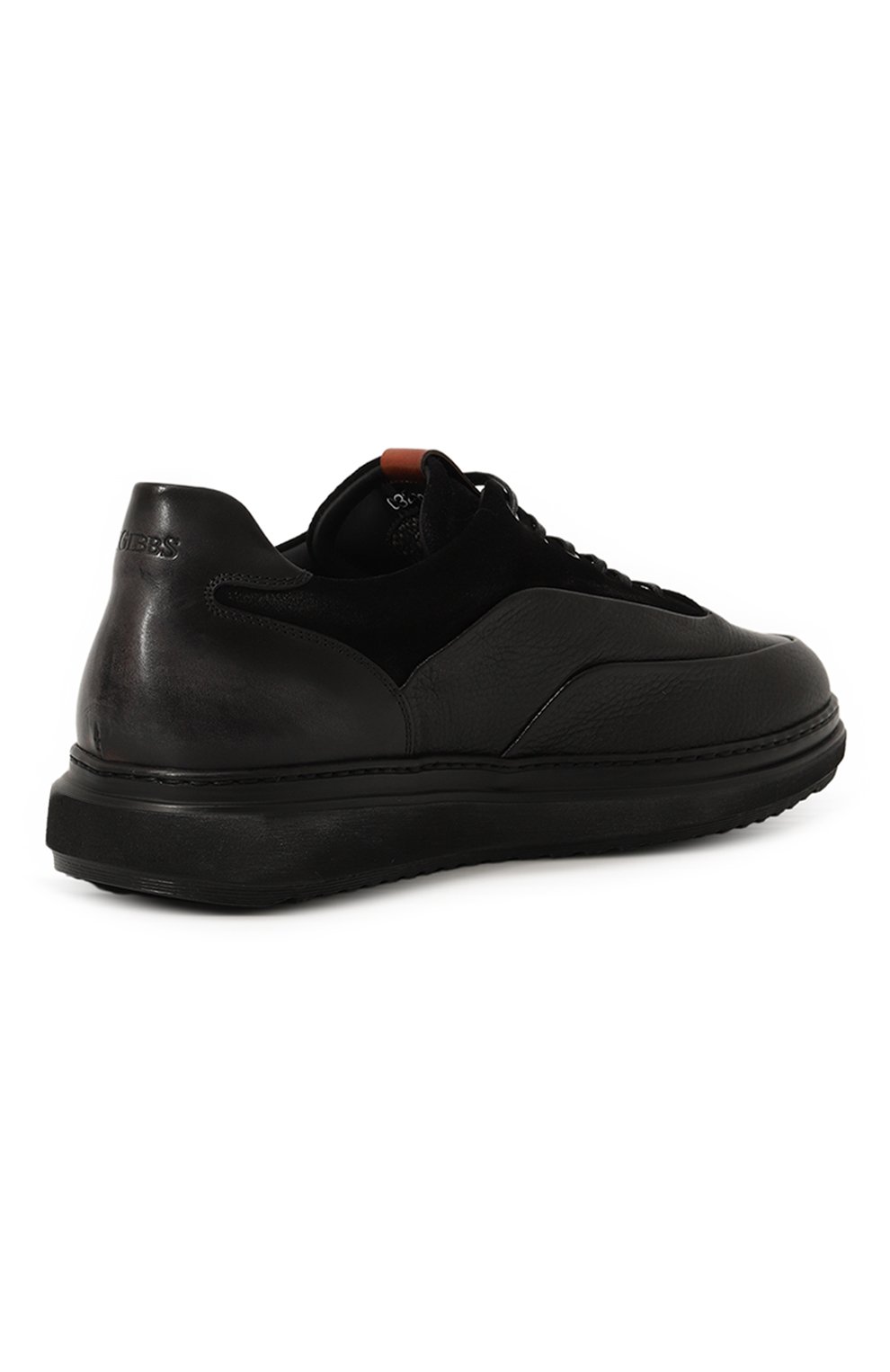 Кожаные кеды W.GIBBS, арт. 0325003/PIPER/VEL0UR W00LEN, фото 5