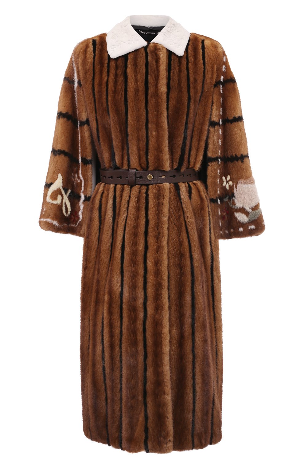 Шуба из норки FENDI коричневого цвета по цене 4415000 руб., арт. FNF81F A5NH, фото 1 Шуба из норки FENDI, арт. FNF81F A5NH, фото 1