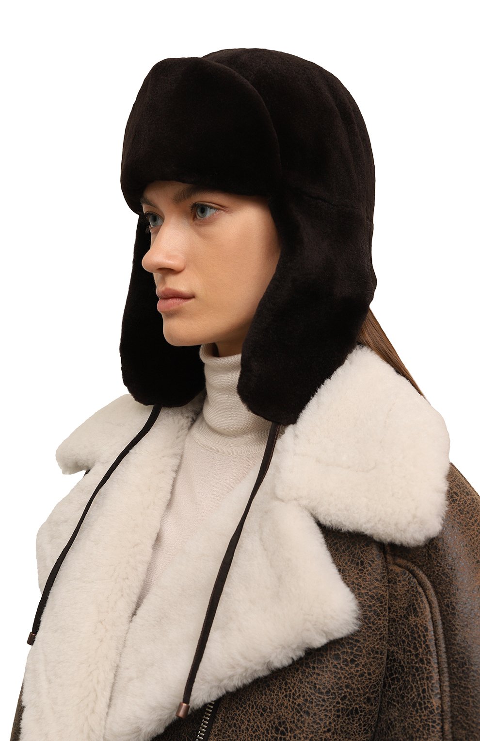 Меховая шапка-ушанка из норки VICTORIA KUSENKOVA, арт. 090210004094, фото 2