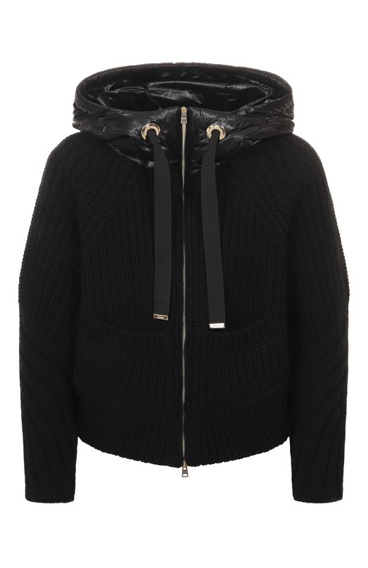 Комбинированный кардиган Herno MP000150D/70016 Чёрный MP000150D/70016