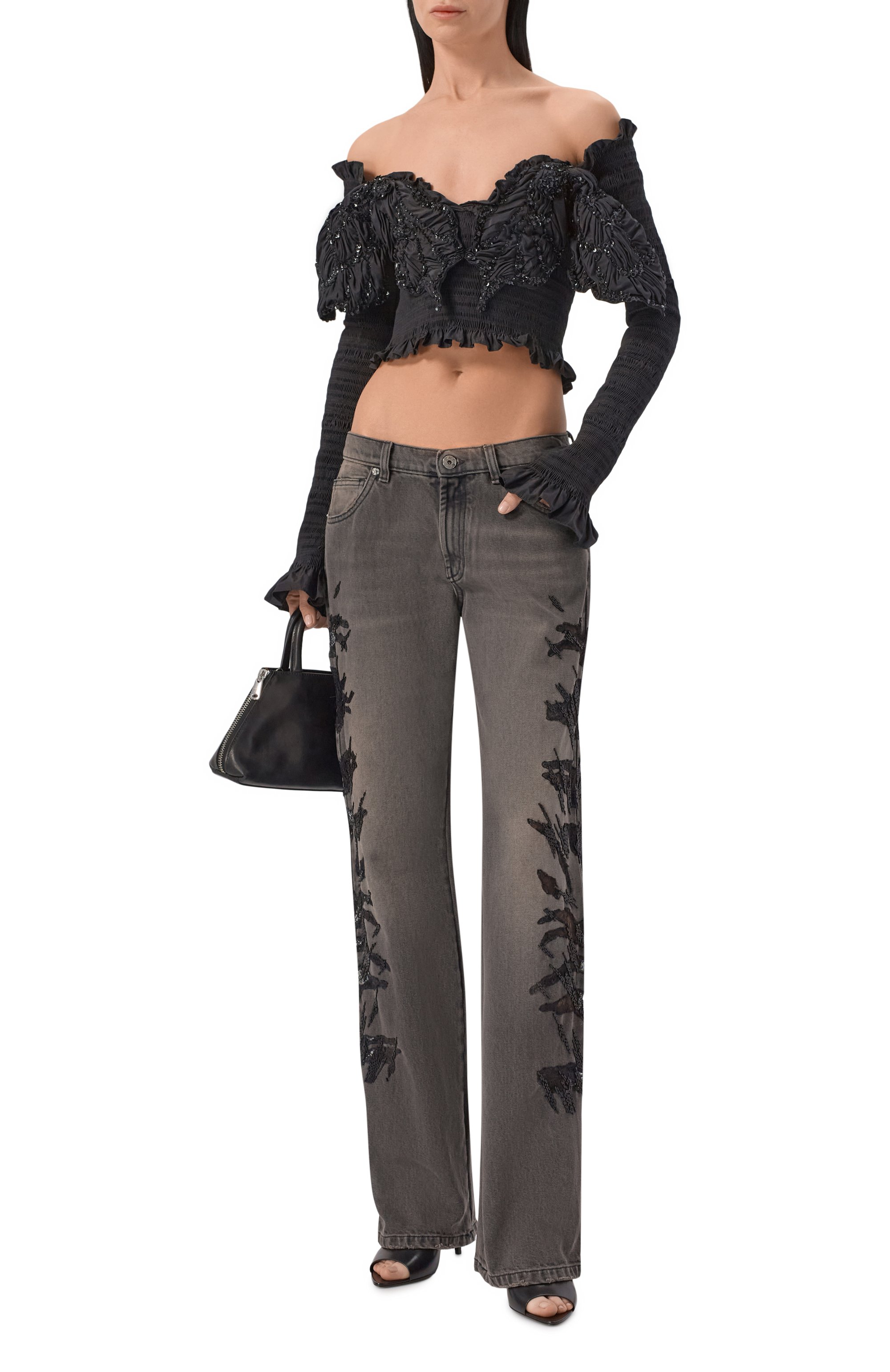 Топ с отделкой пайетками BLUMARINE, арт. 4C244A, фото 2