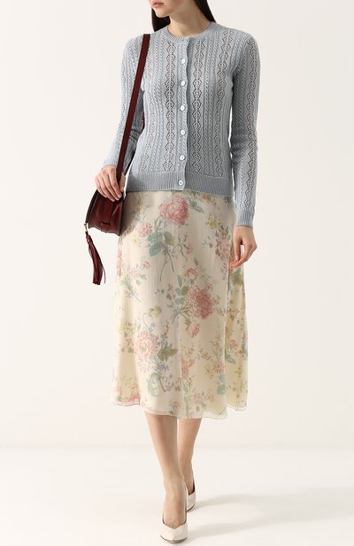 Кардиган фактурной вязки из смеси льна и кашемира RALPH LAUREN, арт. 290698926, фото 2