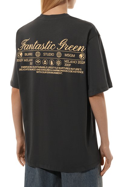 Хлопковая футболка MSGM, арт. 3746MM03/247791, фото 4