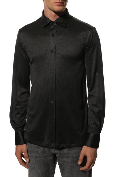 Шелковая рубашка STEFANO RICCI, арт. CJ006527/BG2400, фото 3