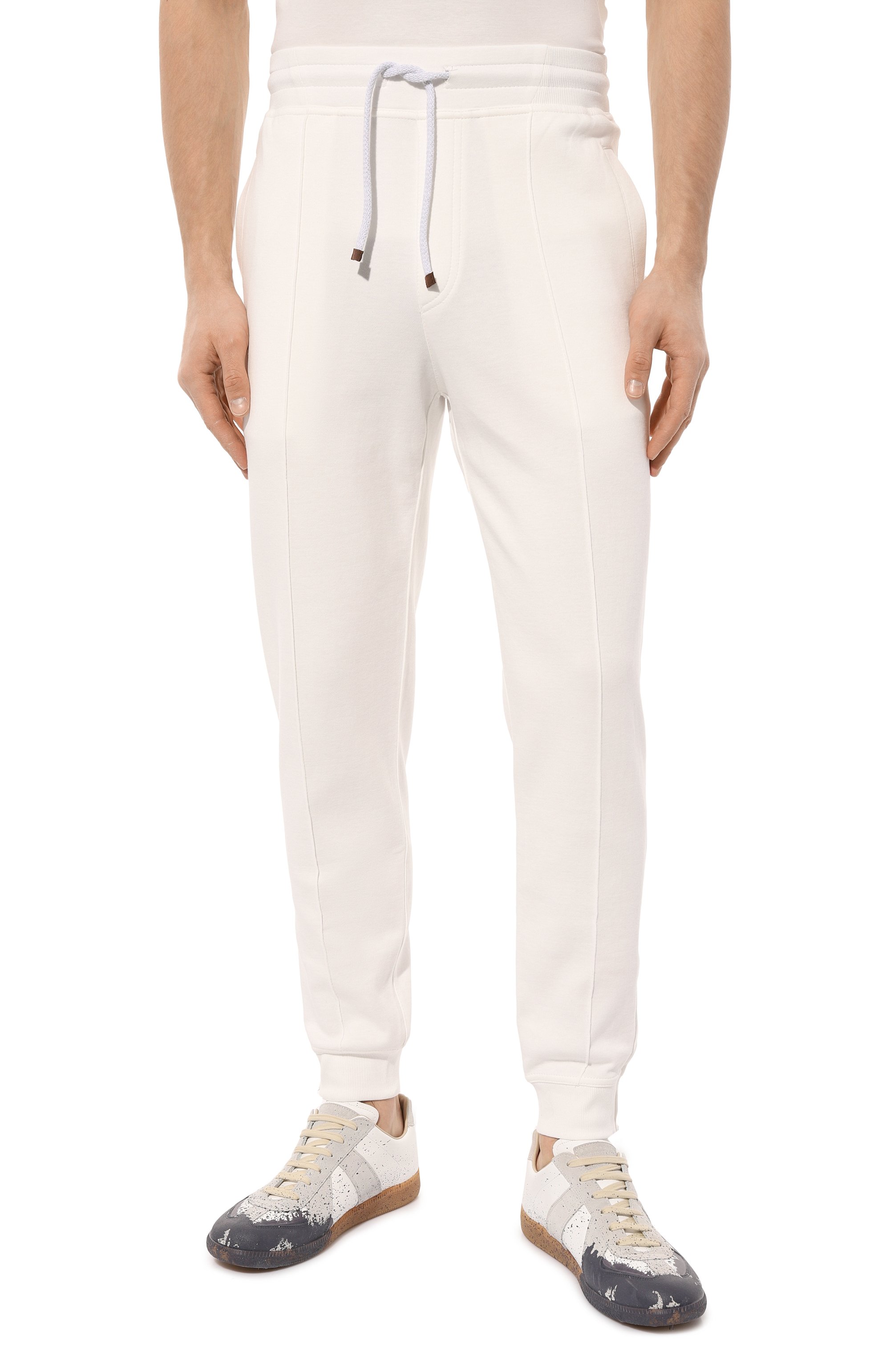 Хлопковые джоггеры BRUNELLO CUCINELLI, арт. M0T353263G, фото 3