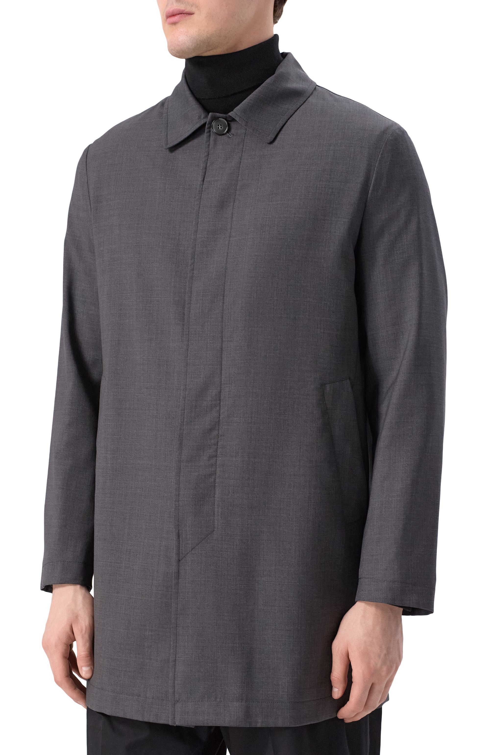 Шерстяной плащ CANALI, арт. 010489U/R01620, фото 3