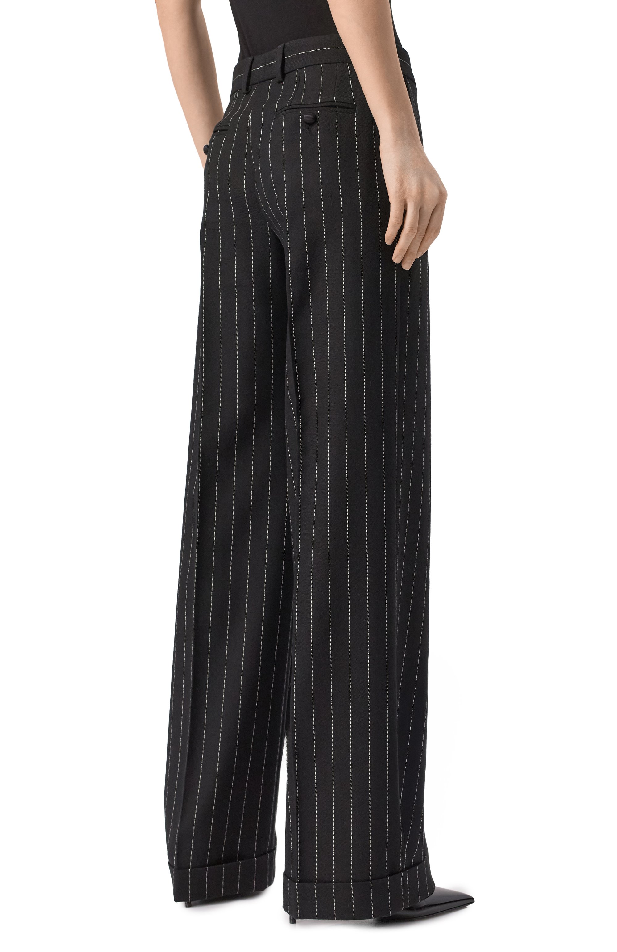 Шерстяные брюки DOLCE & GABBANA, арт. FTDBVT/FR22M, фото 4