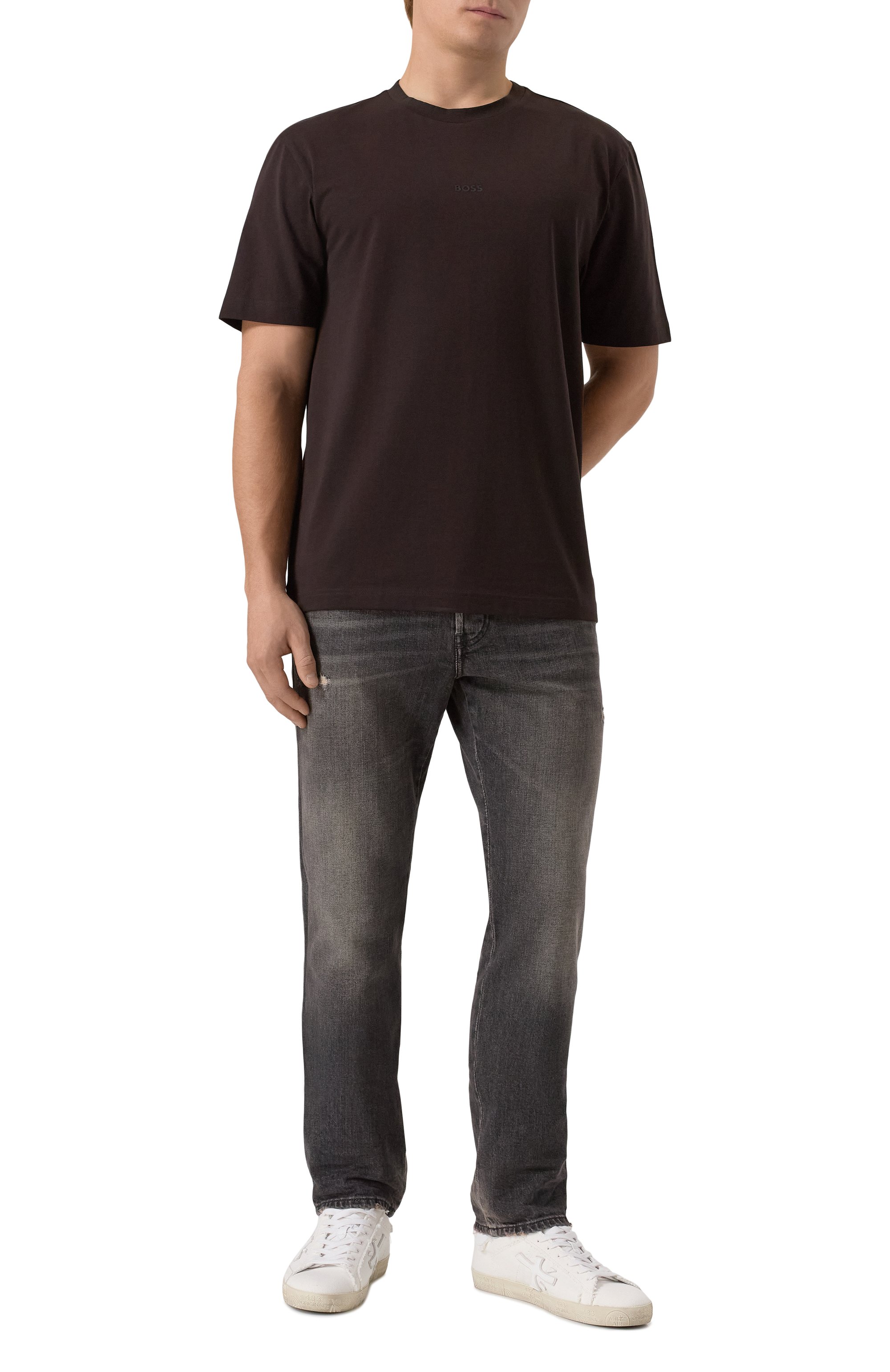 Хлопковая футболка BOSS ORANGE, арт. 50473278, фото 2