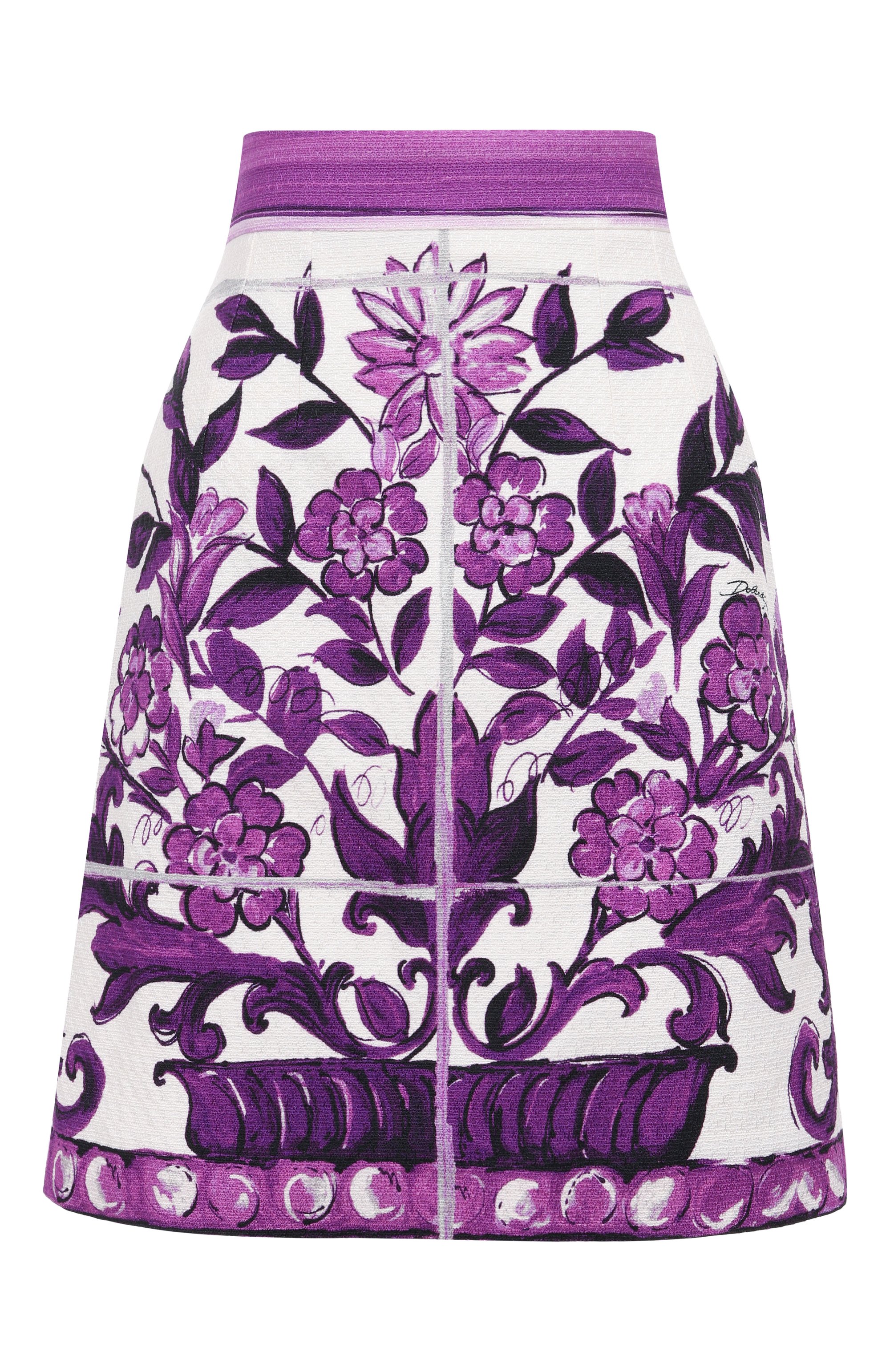 Юбка из хлопк а и вискозы DOLCE & GABBANA, арт. F4C7ET/FPFS0, фото 1