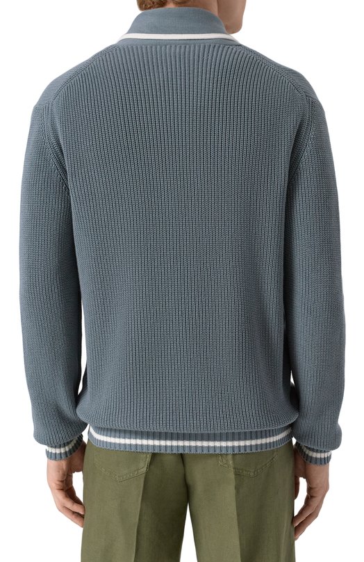 Хлопковый кардиган Kiton UMK064602 Серый  UMK064602 Фото 4