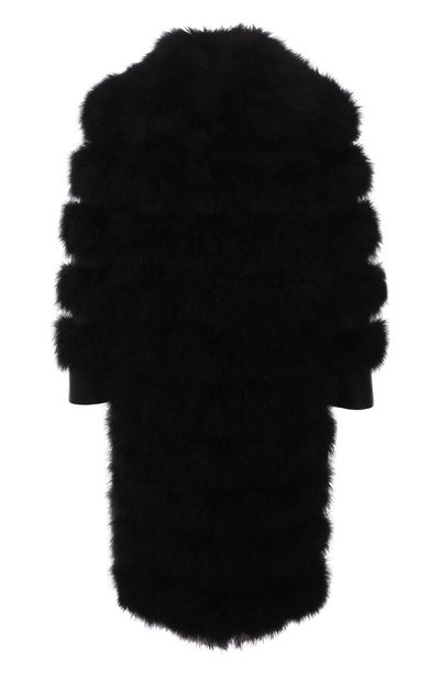 Женское шуба из овчины с отделкой из индейки SAINT LAURENT, арт. 658391/YCET2