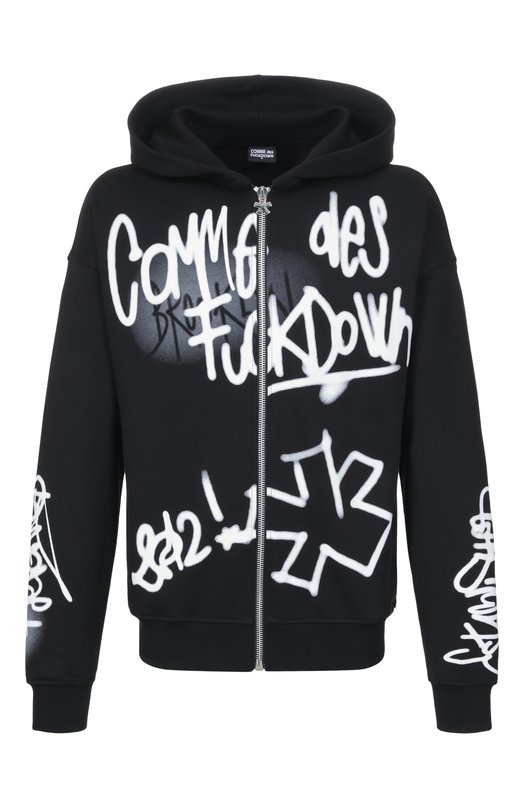 Хлопковая толстовка Comme des Fuckdown CFABM01943 Чёрный CFABM01943