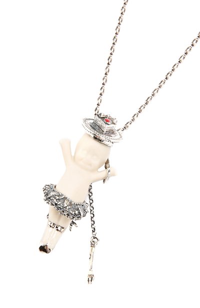 Подвеска с фарфоровым кулоном и жемчужной отделкой GEM KINGDOM, арт. B32/M, фото 2