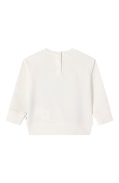 Детский хлопковый свитшот STELLA MCCARTNEY молочного цвета, арт. TW4560. | Фото 2 (Нос: Не проставлено; Материал сплава: Проставлено; Кросс-КТ НВ: Свитшоты; Материал внешний: Хлопок; Ростовка одежда: 24 мес | 92 см)