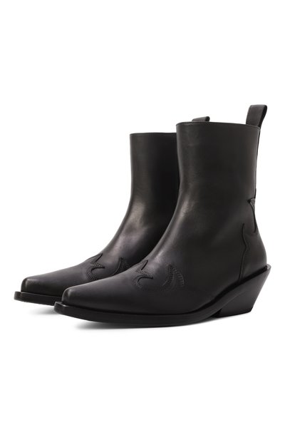 Женские кожаные казаки ANN DEMEULEMEESTER, арт. B0013370/LT168