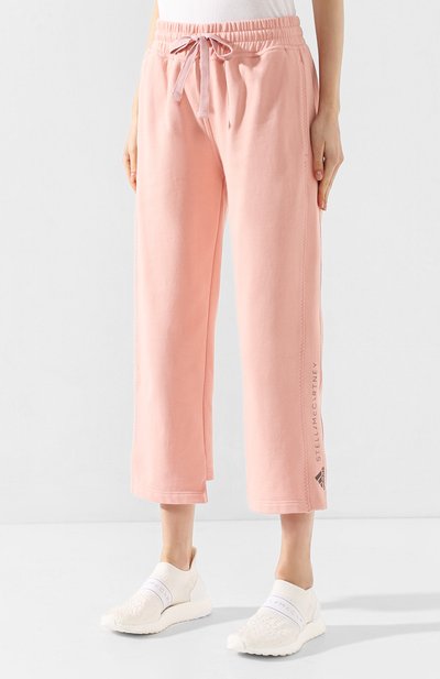 Хлопковые брюки ADIDAS BY STELLA MCCARTNEY розового цвета по цене 6995 руб., арт. FL2847, фото 3 Хлопковые брюки ADIDAS BY STELLA MCCARTNEY, арт. FL2847, фото 3