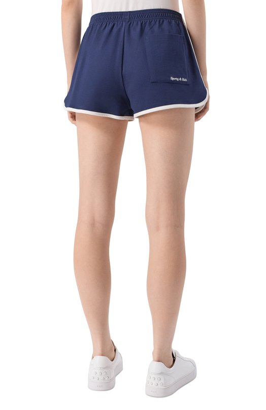 Хлопковые шорты Sporty & Rich x Hotel Eden Roc Sporty and Rich SH05060666BL107 Синий  SH05060666BL107 Фото 4