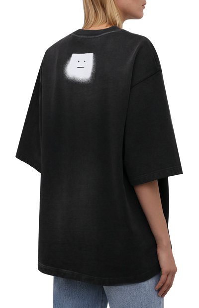 Хлопковая футболка ACNE STUDIOS, арт. CI0077/W, фото 4
