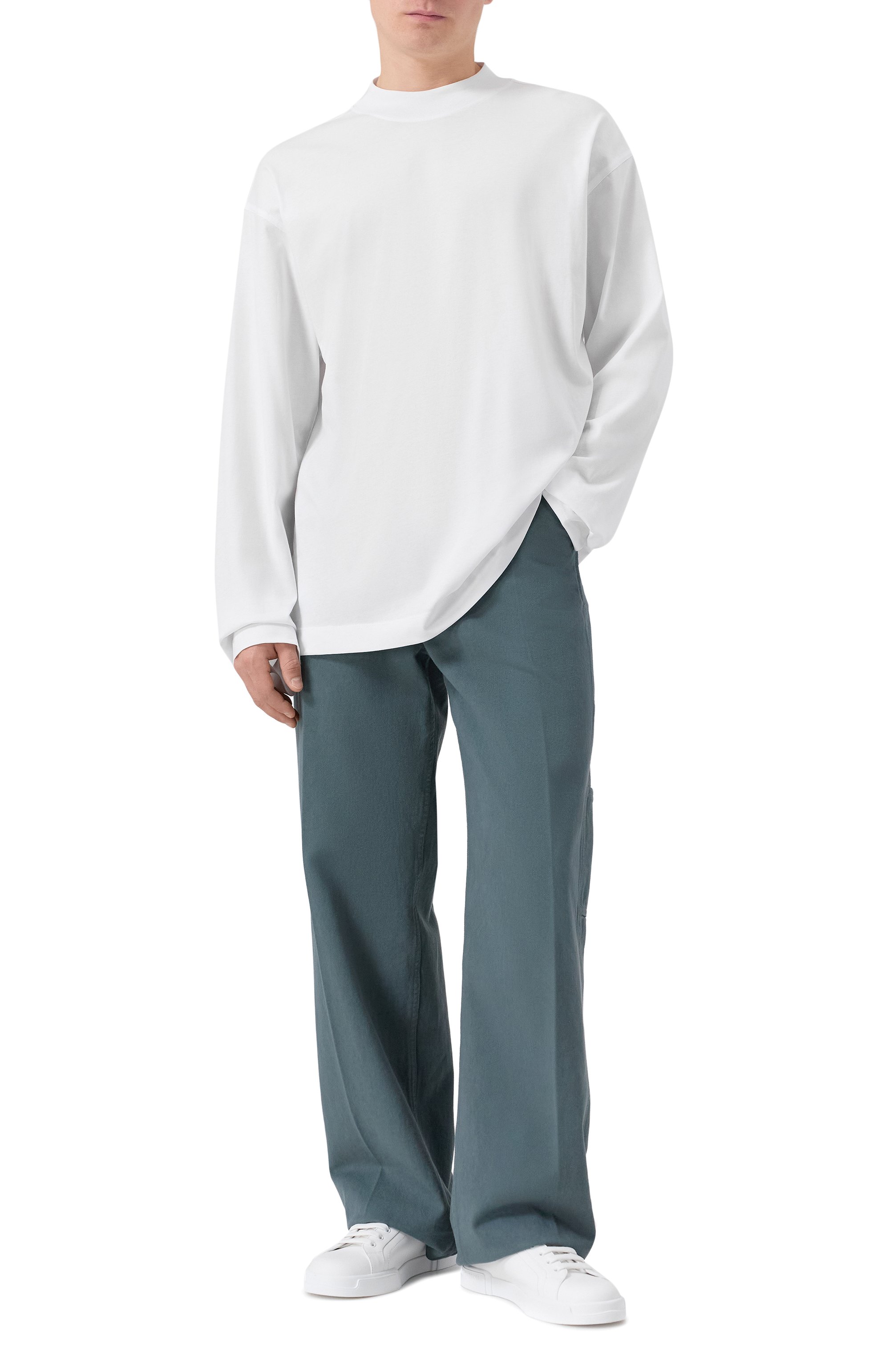 Хлопковый лонгслив DRIES VAN NOTEN, арт. 021104-2600-001, фото 2