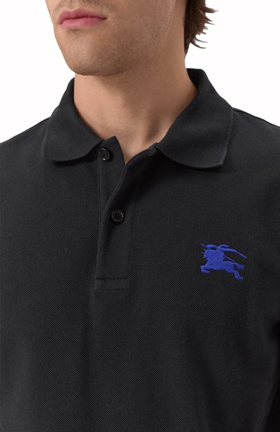 Хлопковое поло BURBERRY, арт. 8107448, фото 5