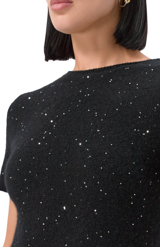 Платье из кашемира и хлопка Addicted AD2518 Чёрный  AD2518 Фото 5