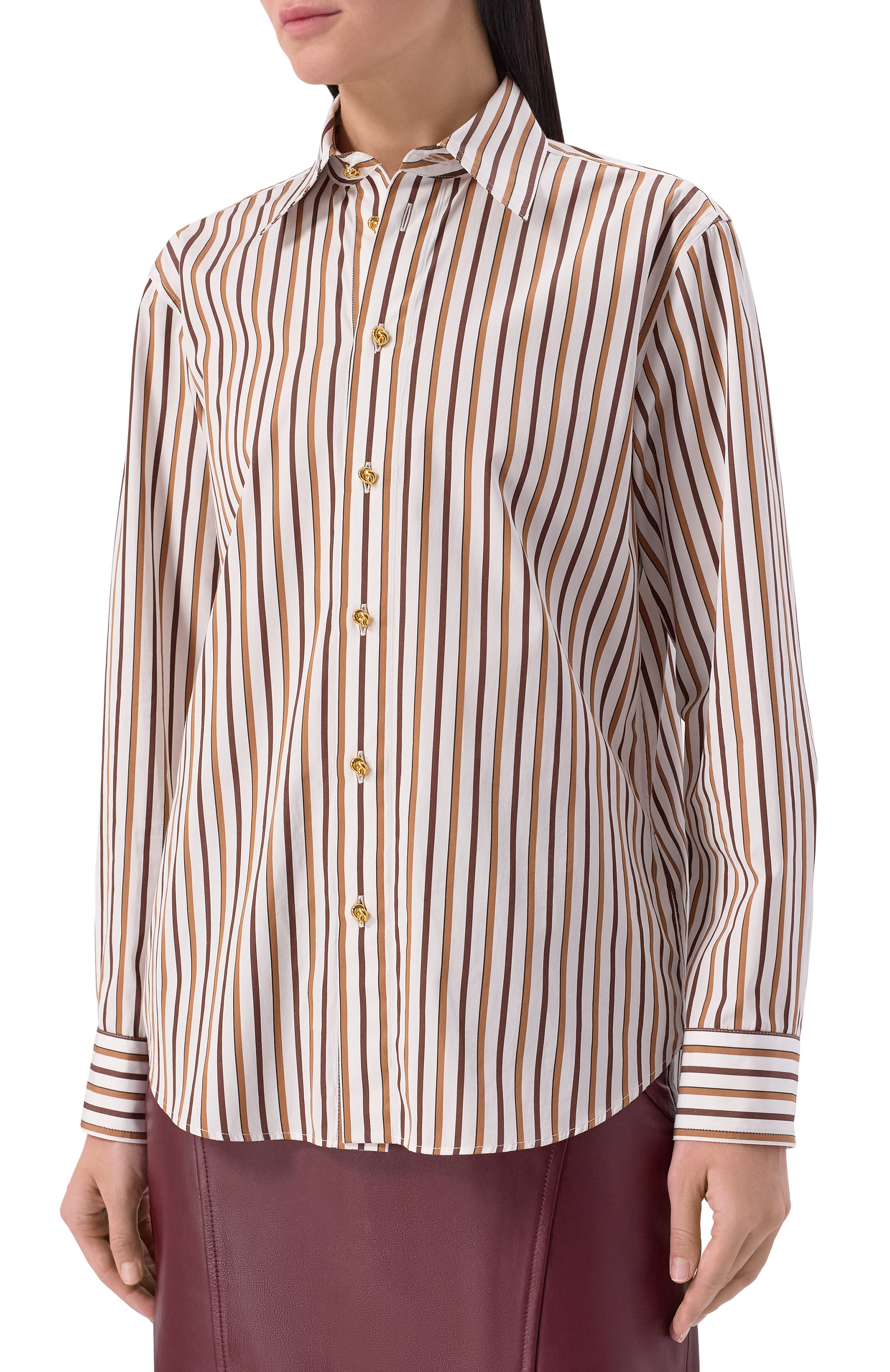 Хлопковая рубашка BOTTEGA VENETA, арт. 838420/V5PL0, фото 3