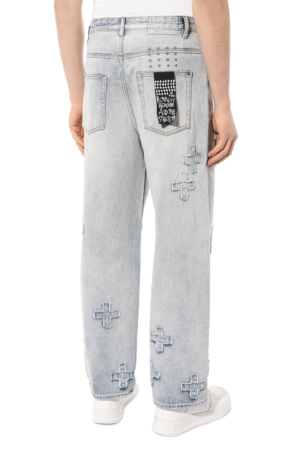 Джинсы KSUBI голубого цвета по цене 31900 руб., арт. MFA23DJ025, фото 4 Джинсы KSUBI, арт. MFA23DJ025, фото 4