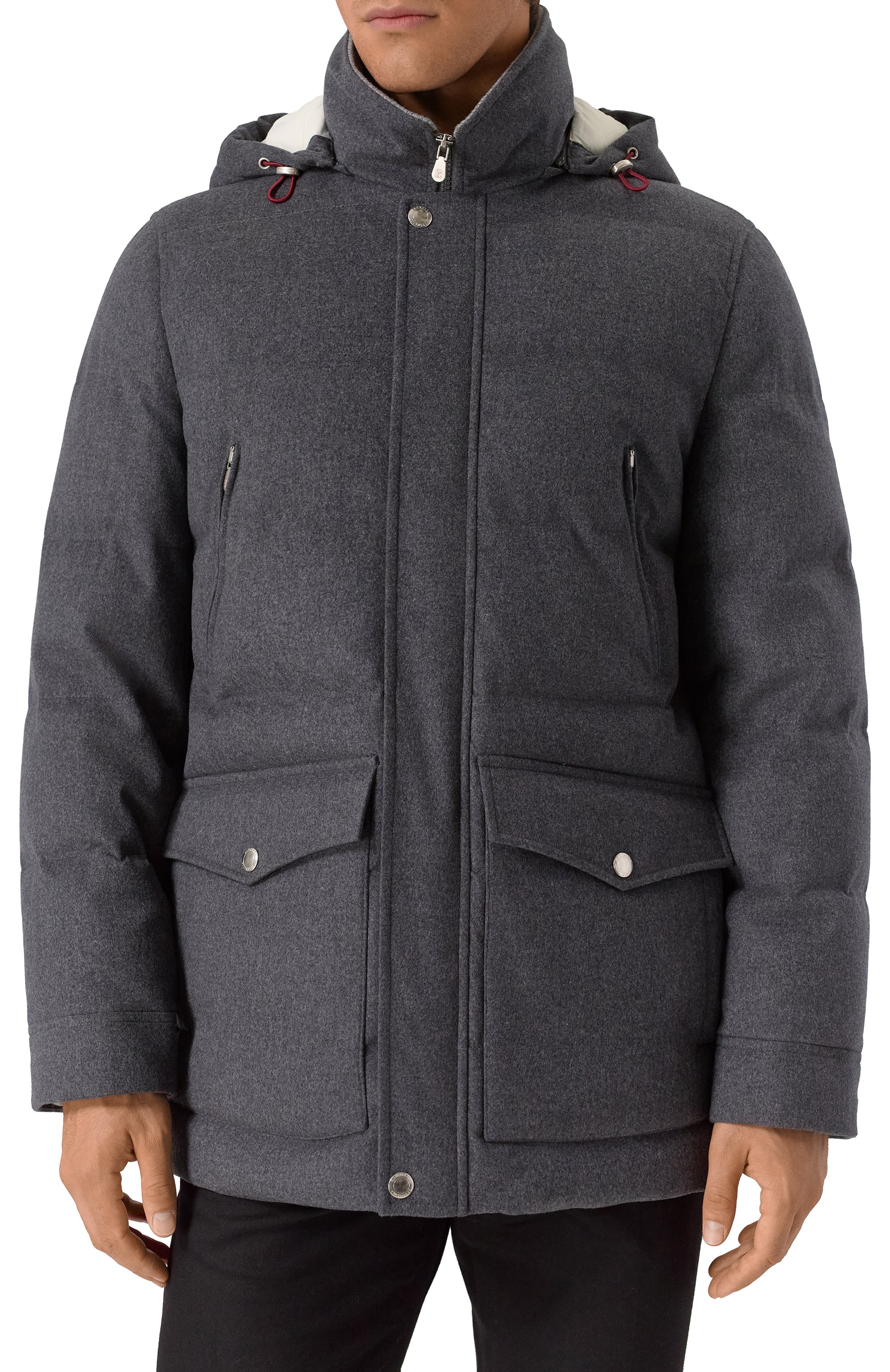 Шерстяной пуховик BRUNELLO CUCINELLI, арт. MM4701823, фото 3