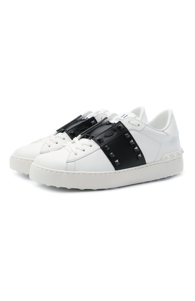 Кожаные кеды rockstud untitled VALENTINO, арт. VW0S0A01/LTU, фото 1