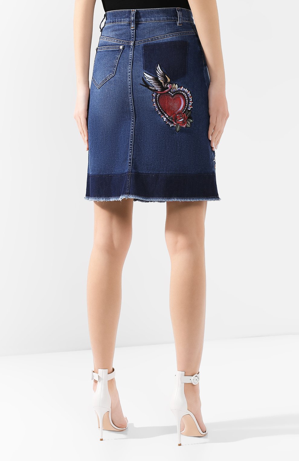 Джинсовая юбка REDVALENTINO, арт. RR0DD00R/KFC, фото 4