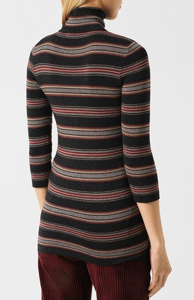 Водолазка из смеси шерсти и кашемира с укороченным рукавом BRUNELLO CUCINELLI, арт. M5F875003, фото 4