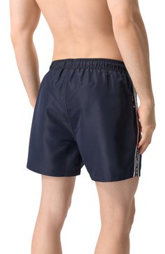 Мужские плавки-шорты EMPORIO ARMANI темно-синего цвета, арт. EM000583/AF12333 | Фото 3 (Нос: Не проставлено; Мужское Кросс-КТ: плавки-шорты; Принт: Без принта; Материал внешний: Синтетический материал)