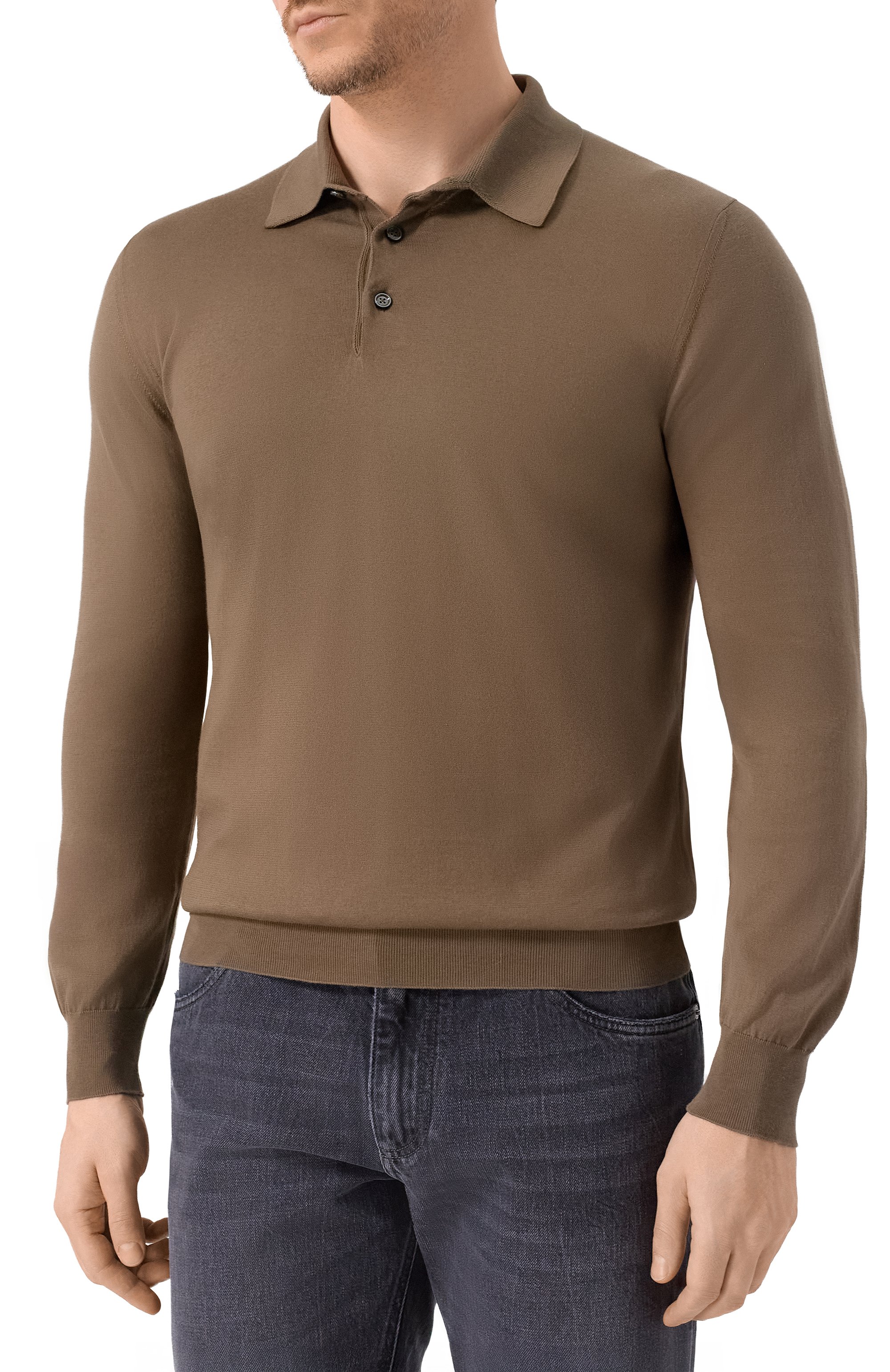 Хлопковое поло KITON, арт. UMKXX35_001, фото 3