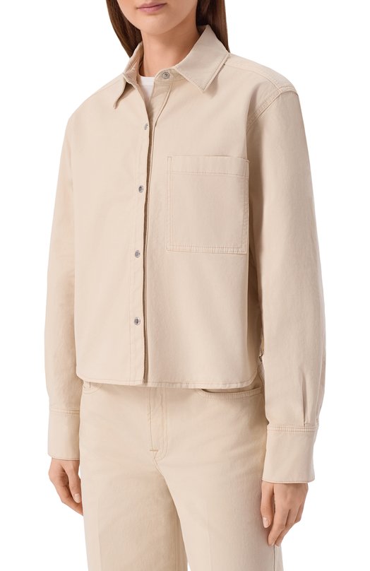 Джинсовая рубашка Ivy 7 For All Mankind 7U7J0E39-3C5 Бежевый  7U7J0E39-3C5 Фото 3
