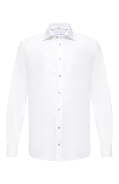 Хлопковая сорочка ETON белого цвета по цене 19850 руб., арт. 1000 01280, фото 1 Хлопковая сорочка ETON, арт. 1000 01280, фото 1
