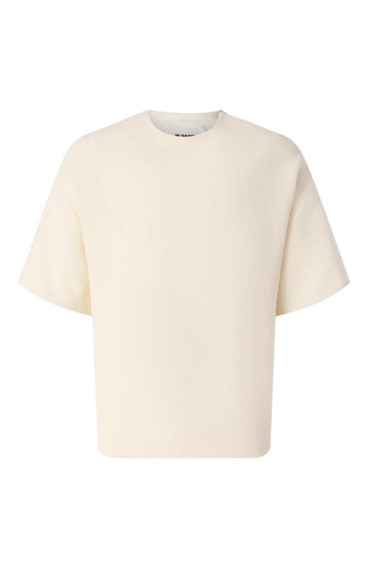 Хлопковая футболка Jil Sander J22GC0199/J20258 Кремовый J22GC0199/J20258