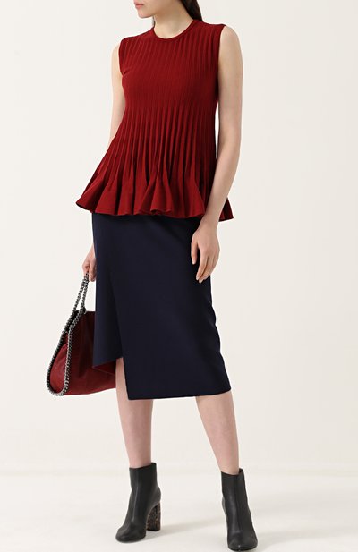 Вязаный плиссированный топ без рукавов MRZ, арт. FW17-0075, фото 2